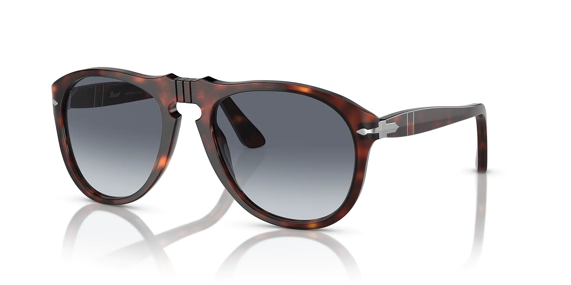 Persol - 649 Original - Madreterra Frame with Polar Gradient Blue Lens
