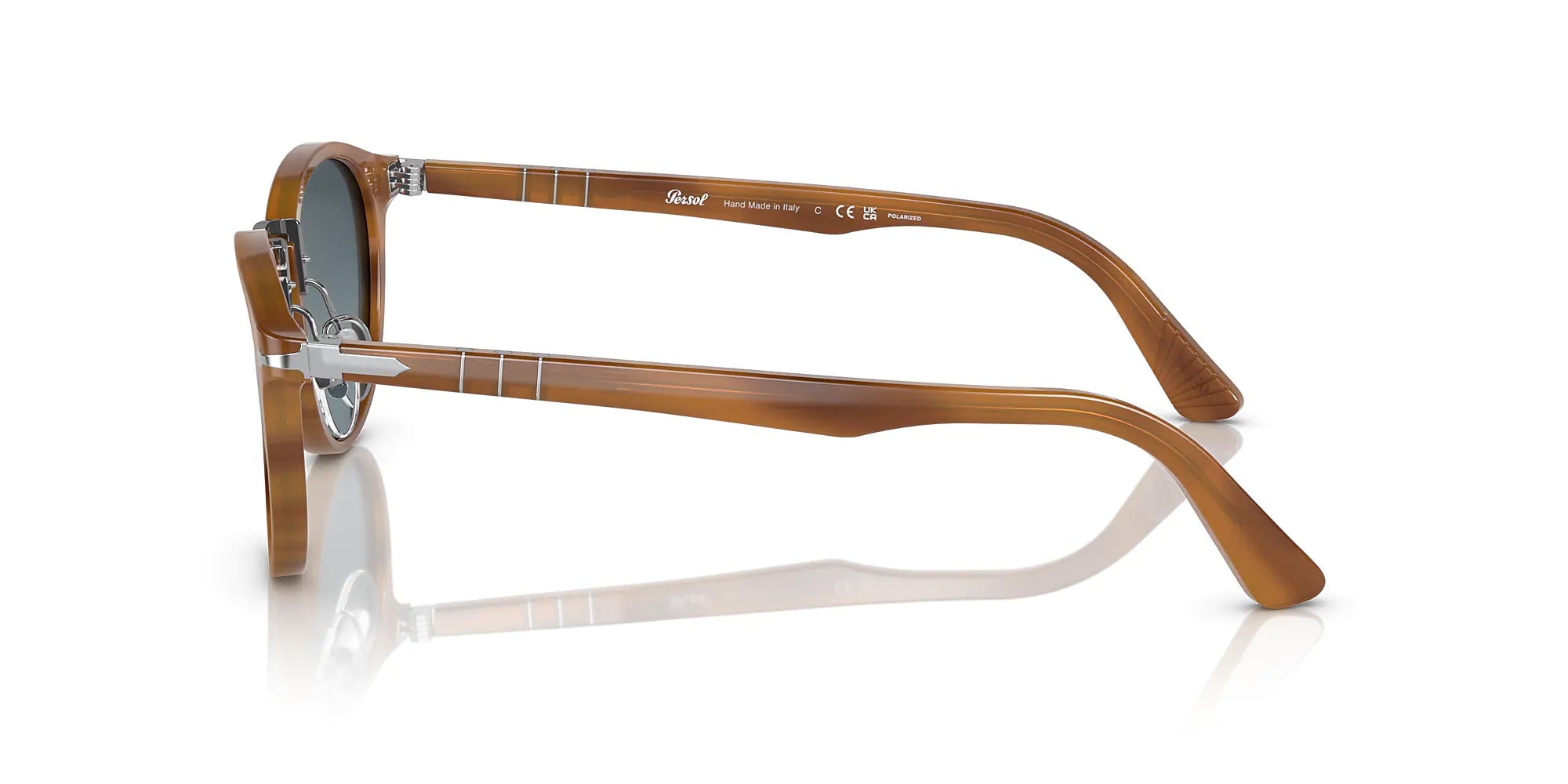 Persol - PO3108S - Striped Brown / Polar Gradient Blue