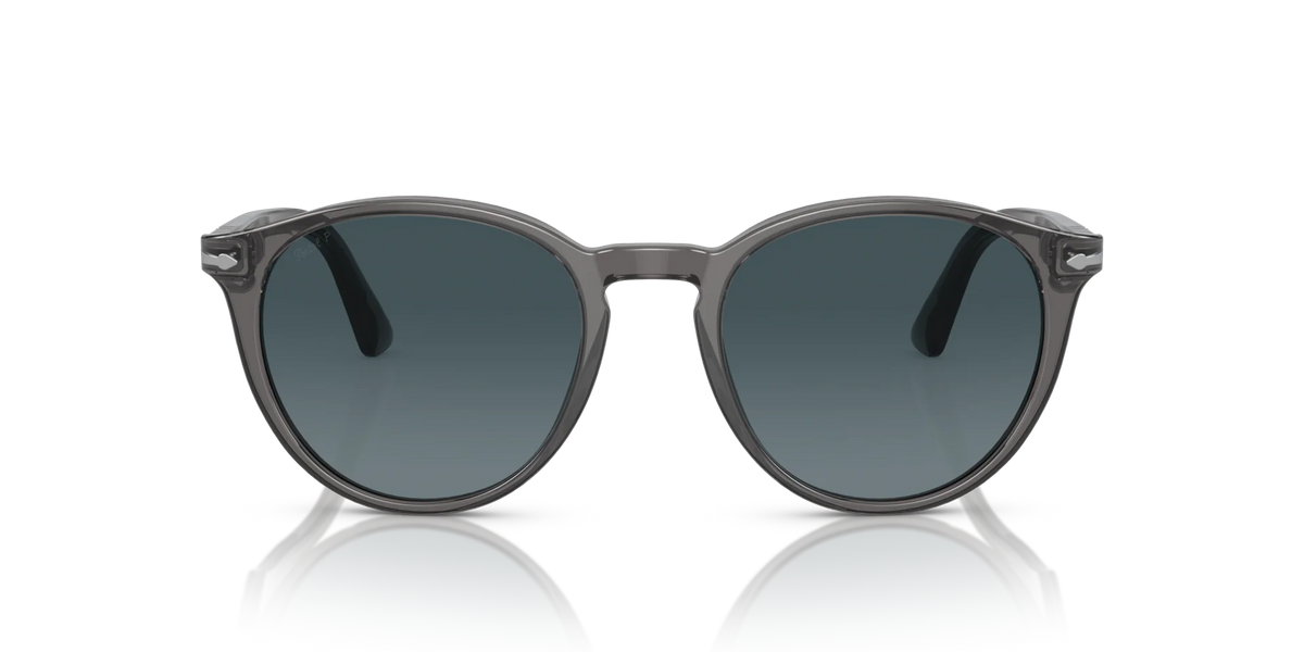 Persol - 0PO3152S - Transparent Grey & Light Blue Gradient Dark Blue Polar Lens