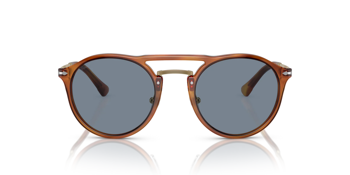 Persol - 0PO3264S - Terra Di Siena & Light Blue Lens