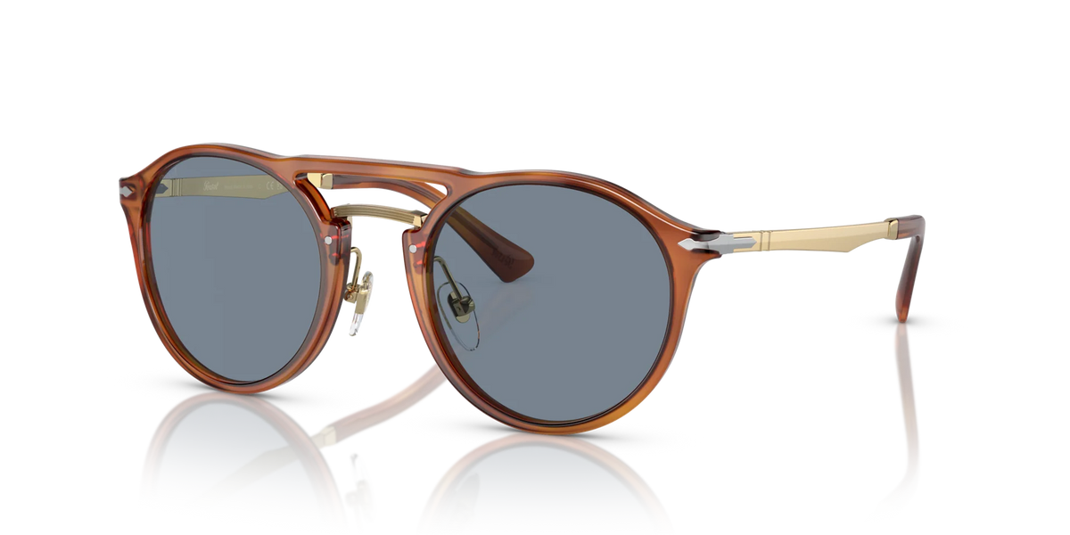 Persol - 0PO3264S - Terra Di Siena & Light Blue Lens