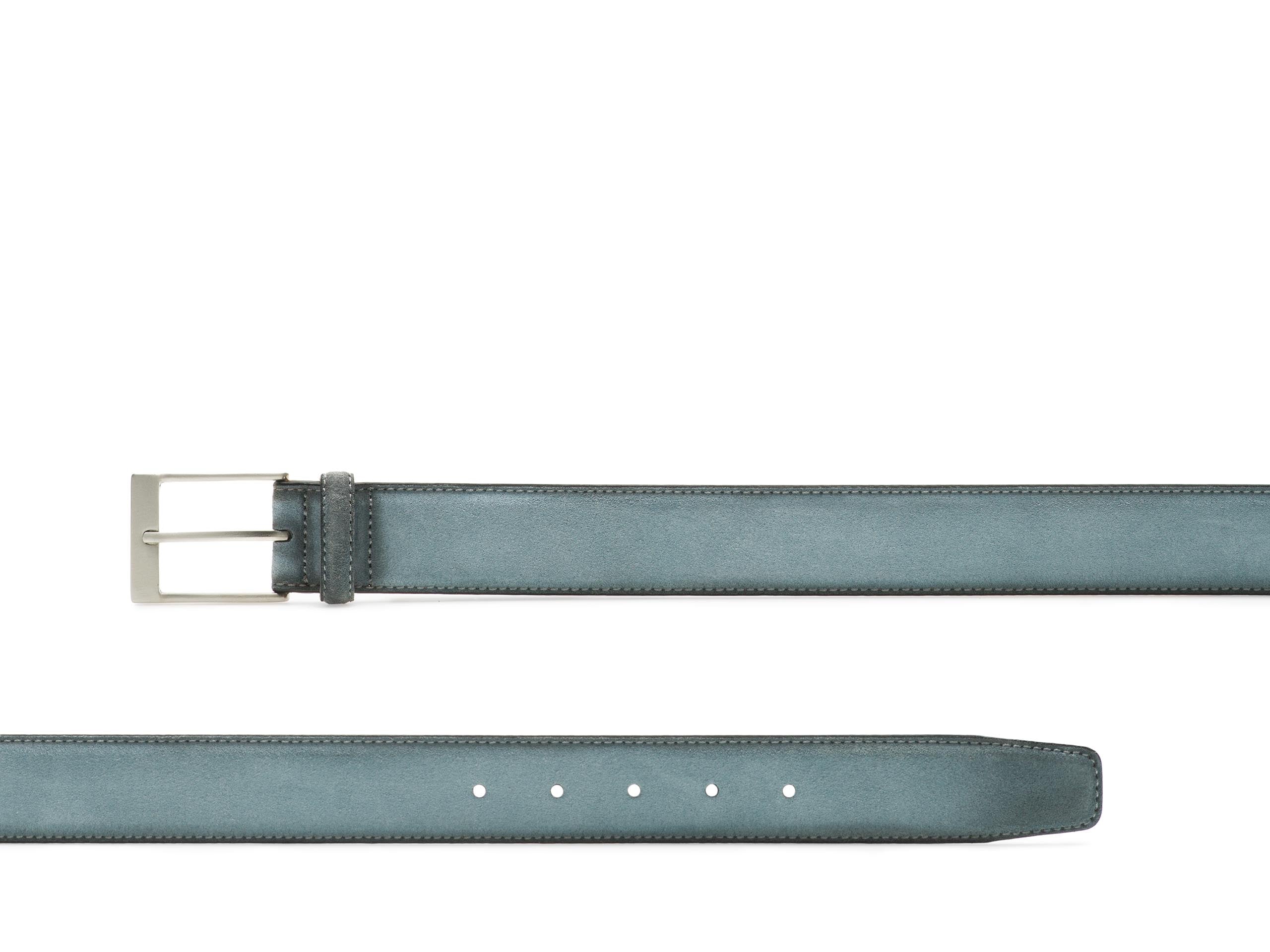 Magnanni - Telante Belt - Sky Blue Suede