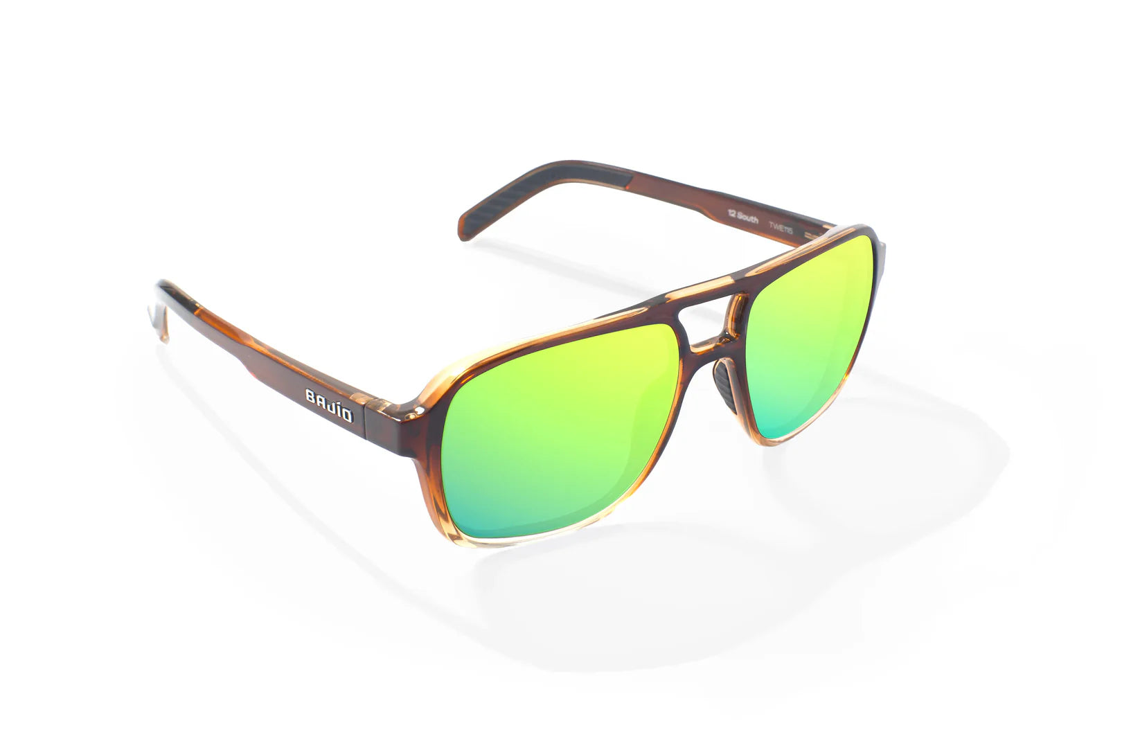 Bajio - 12 South -Whiskey Fade Glass & Green Mirror Lens