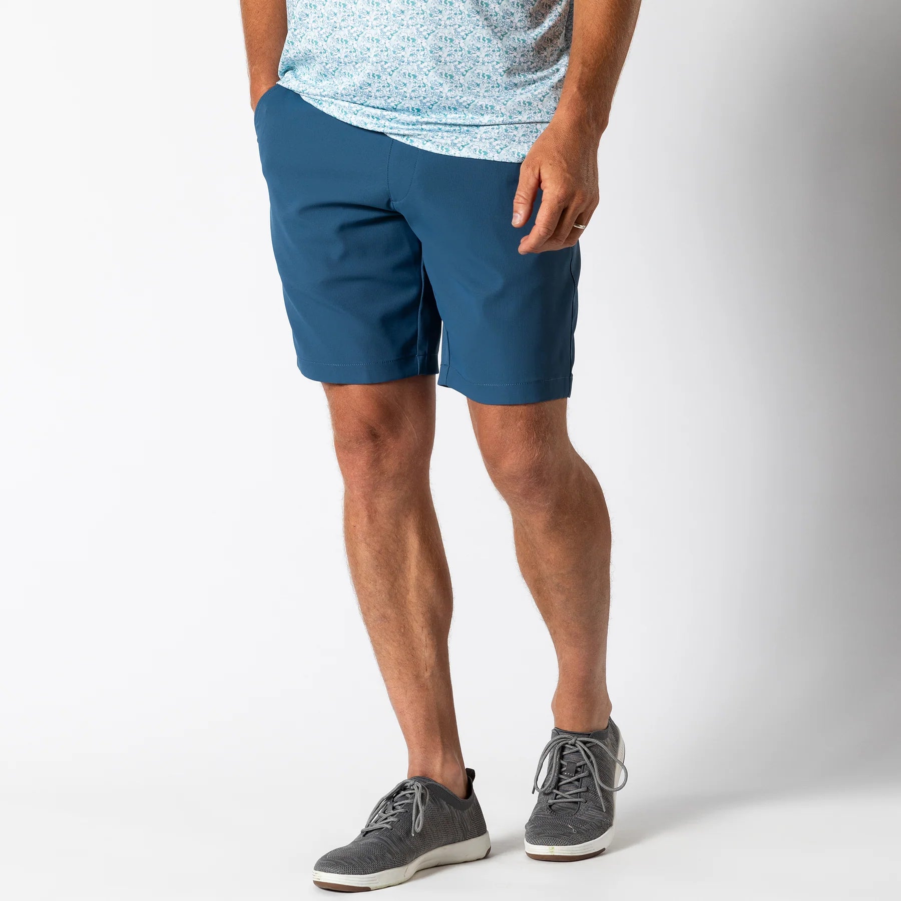 Duck Head - Long Drive Performance Short 9" - Midnight Blue