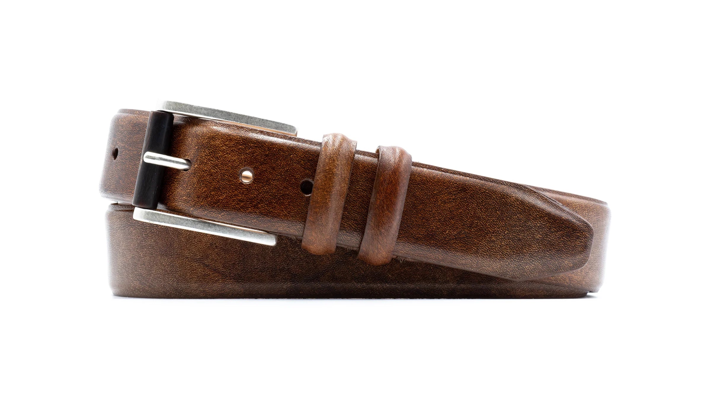 Martin Dingman - Hadley Italian Saddle Leather Belt - Oak