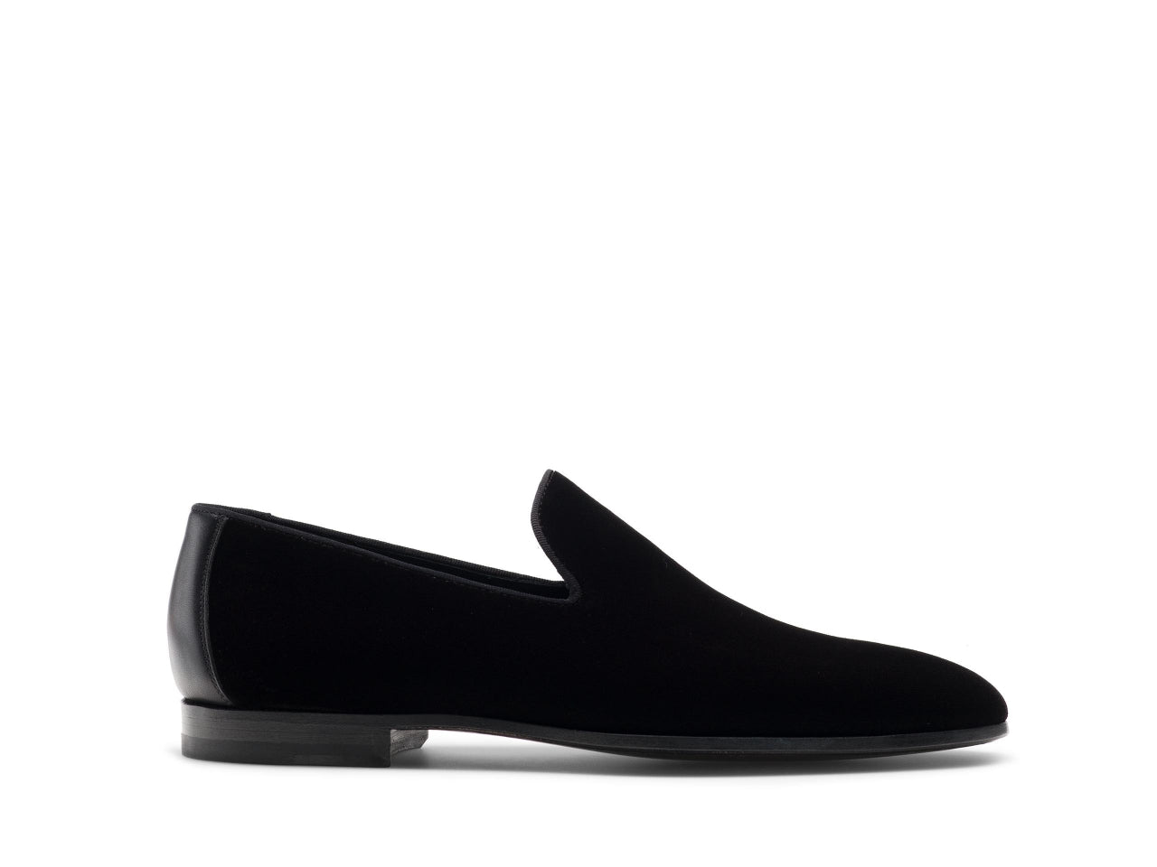 Magnanni - Jareth Black Velvet Formal Slipper Loafer