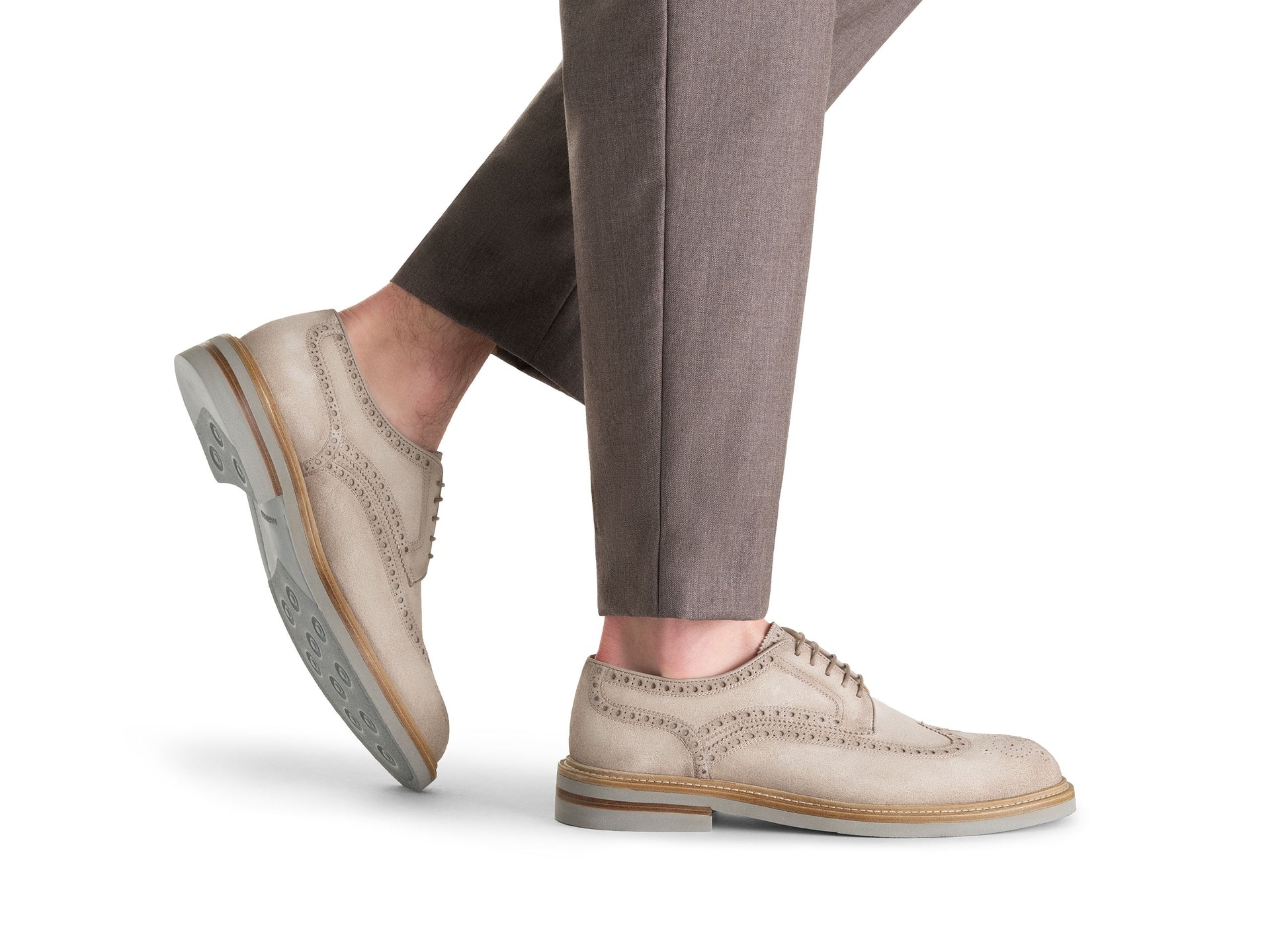 Magnanni - Apolo Wingtip - Salt Suede