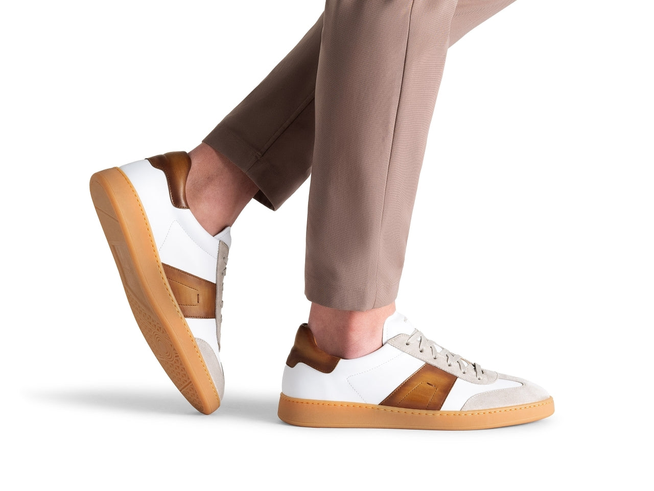 Magnanni - Primera - White/Cuero