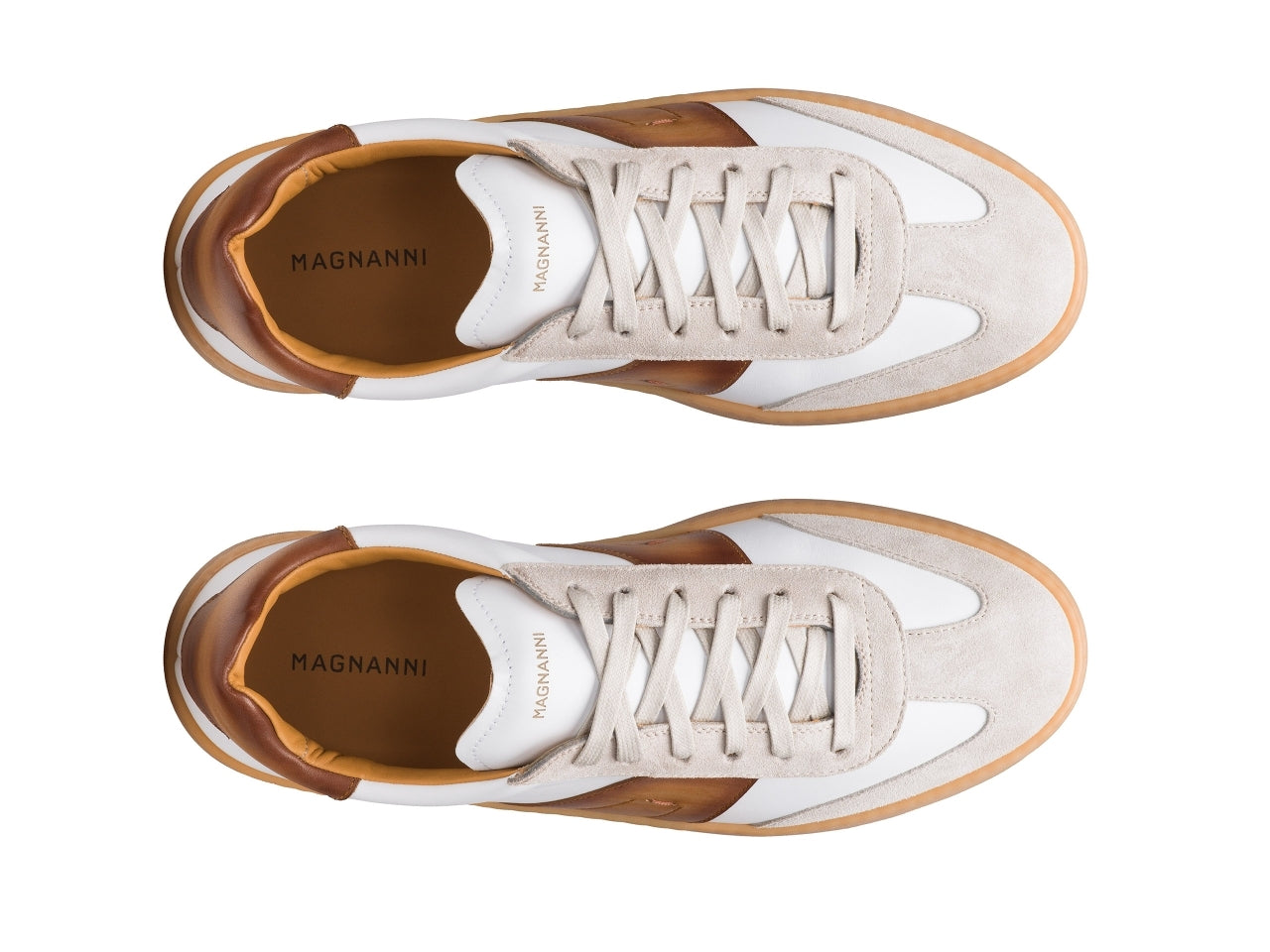 Magnanni - Primera - White/Cuero