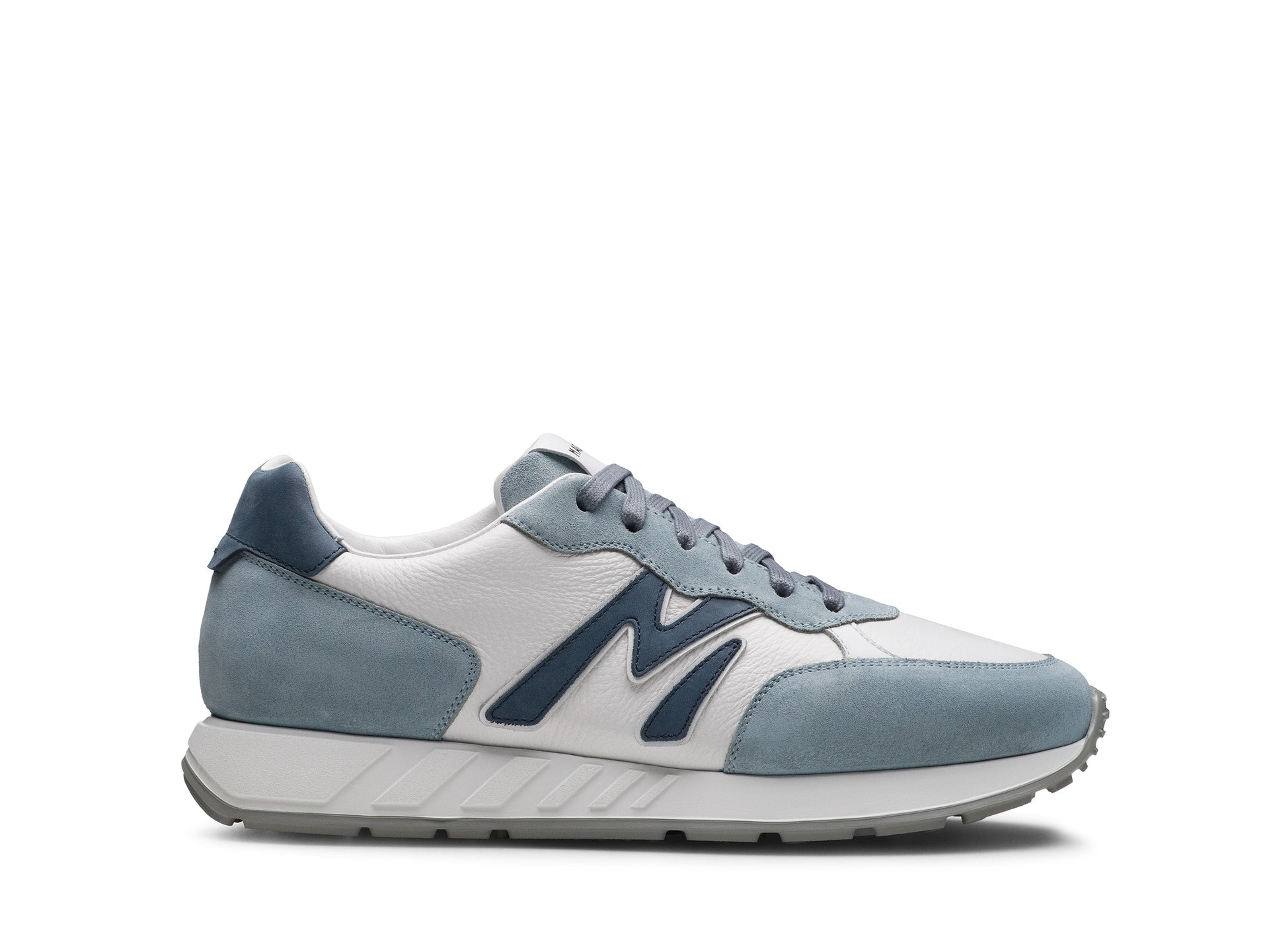 Magnanni - Yoki Sneaker - Sky Blue Suede & Tumbled White
