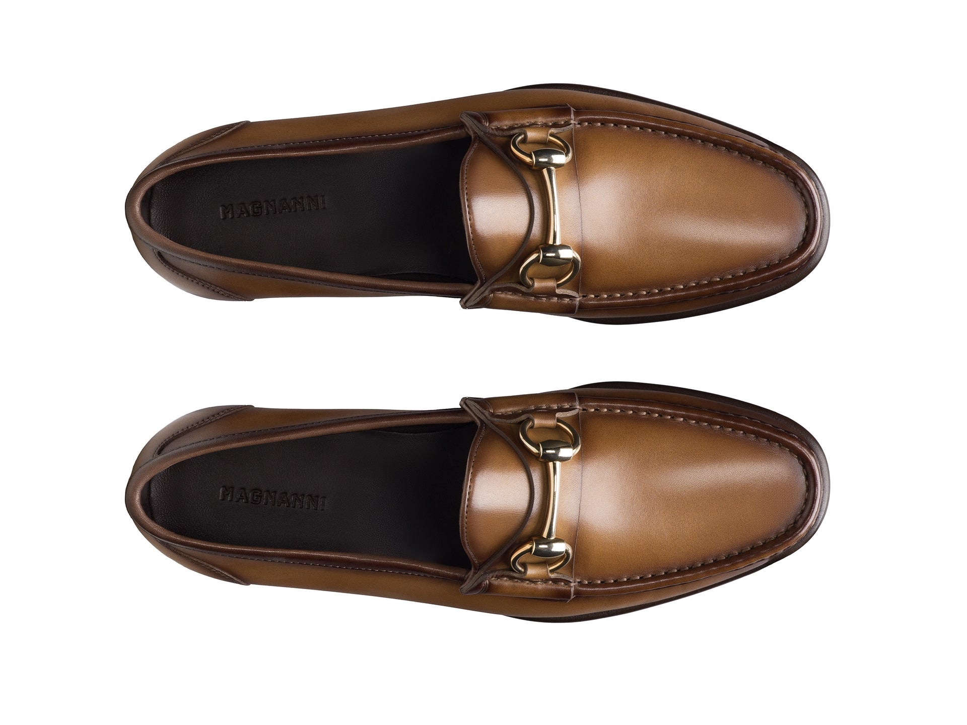 Magnanni - Ginacarlo Moc Toe Bit Loafers - Brown