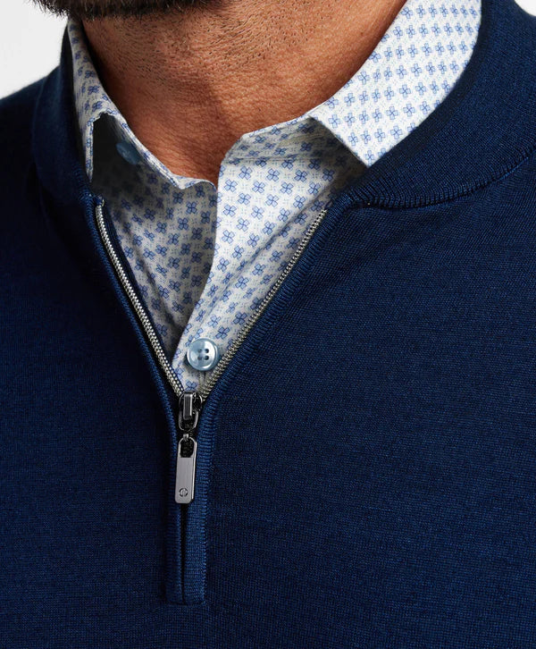 David Donahue - Blue Garment Dyed Quarter Zip
