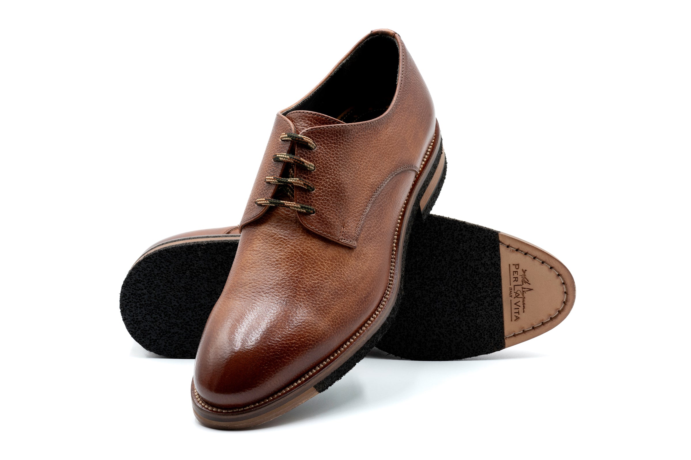 Martin Dingman - Tuscan Italian Calf Leather Plain Toe - Whiskey