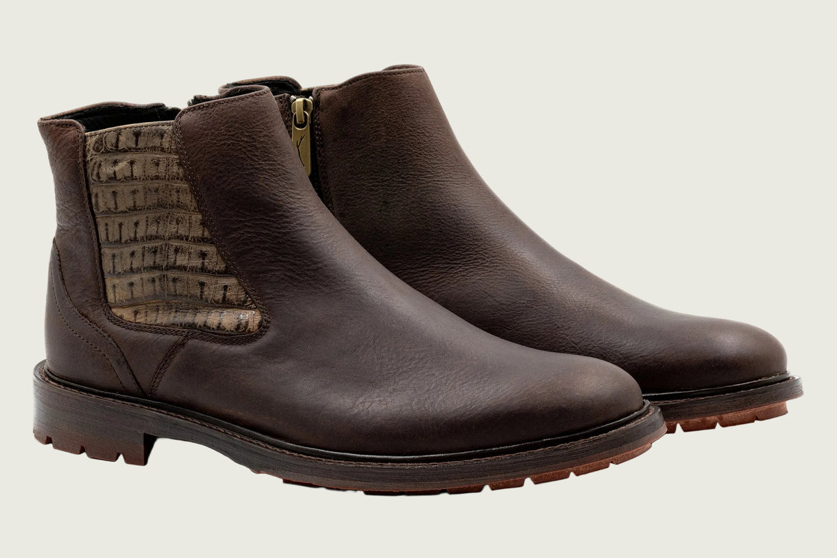 Martin Dingman - McKinley Oiled Saddle Leather Boot - Walnut