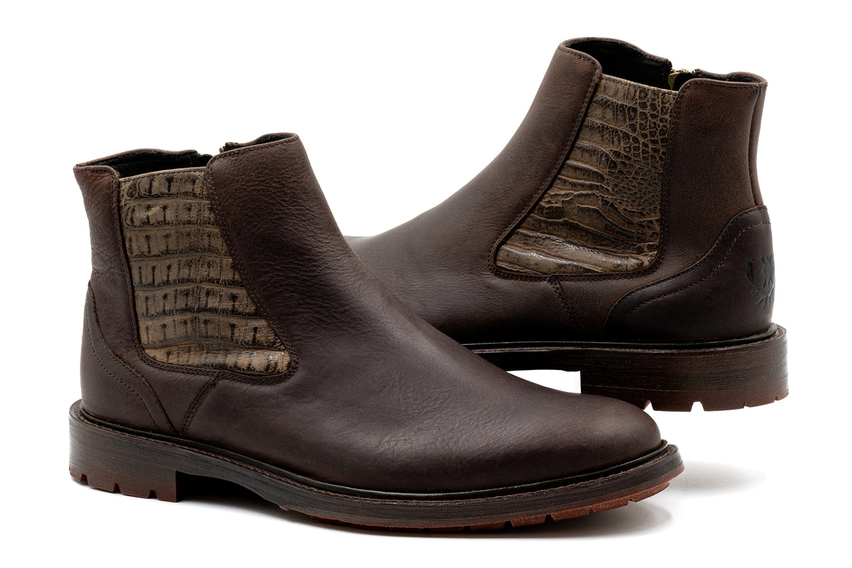 Martin Dingman - McKinley Oiled Saddle Leather Boot - Walnut