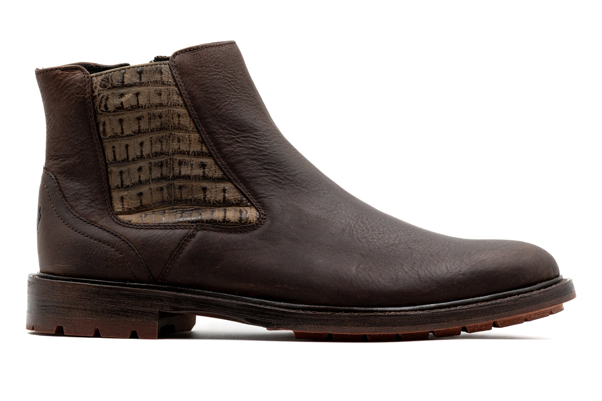 Martin Dingman - McKinley Oiled Saddle Leather Boot - Walnut