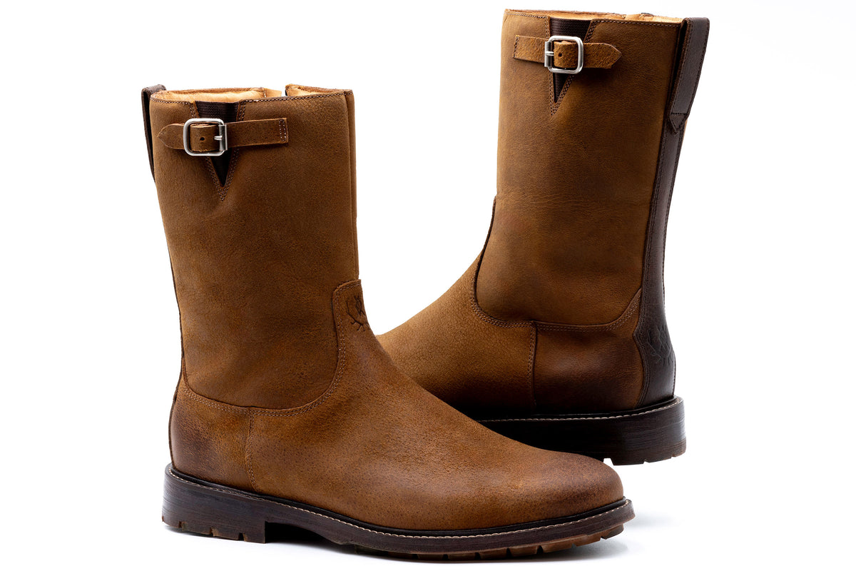 Martin Dingman - Hunter Water Buffalo Roper Boots - Oak