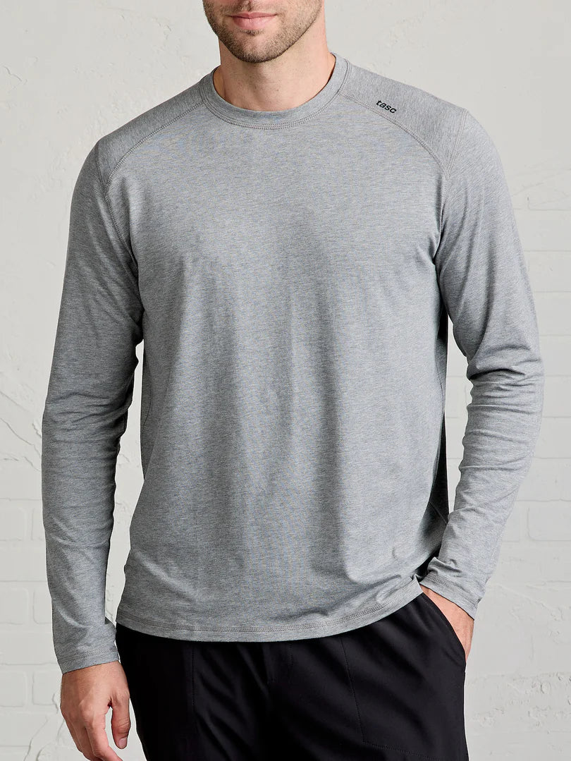 Tasc - Carrollton Long Sleeve Fitness T-Shirt - Heather Grey