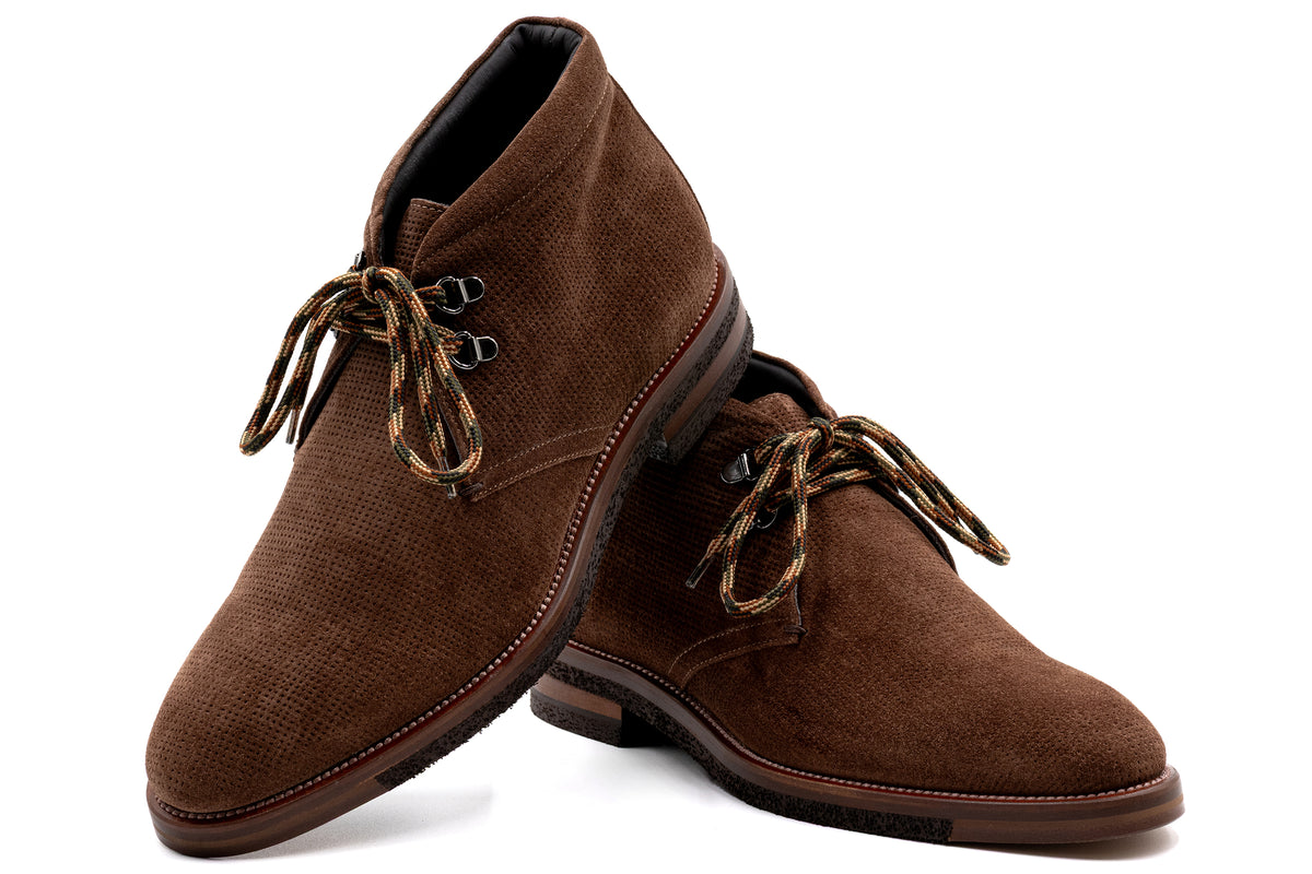Martin Dingman - Tuscan Italian Suede Chukka - Bark