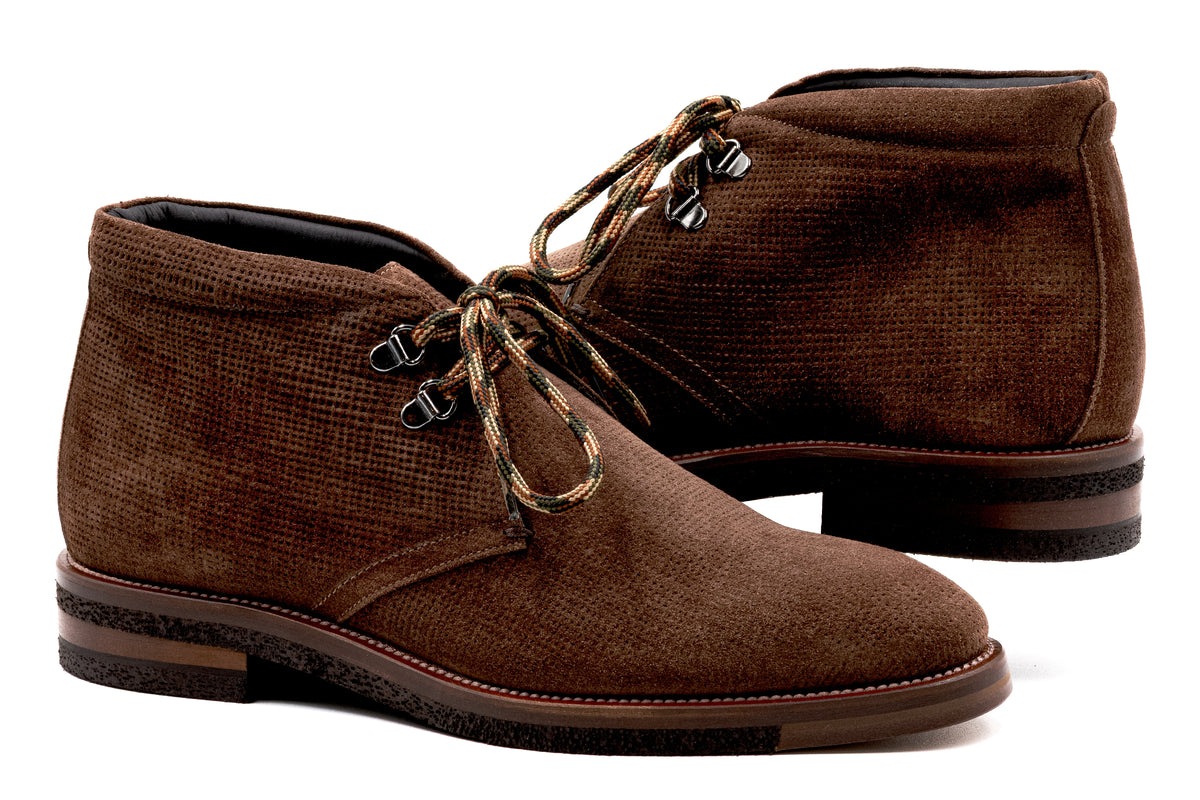 Martin Dingman - Tuscan Italian Suede Chukka - Bark