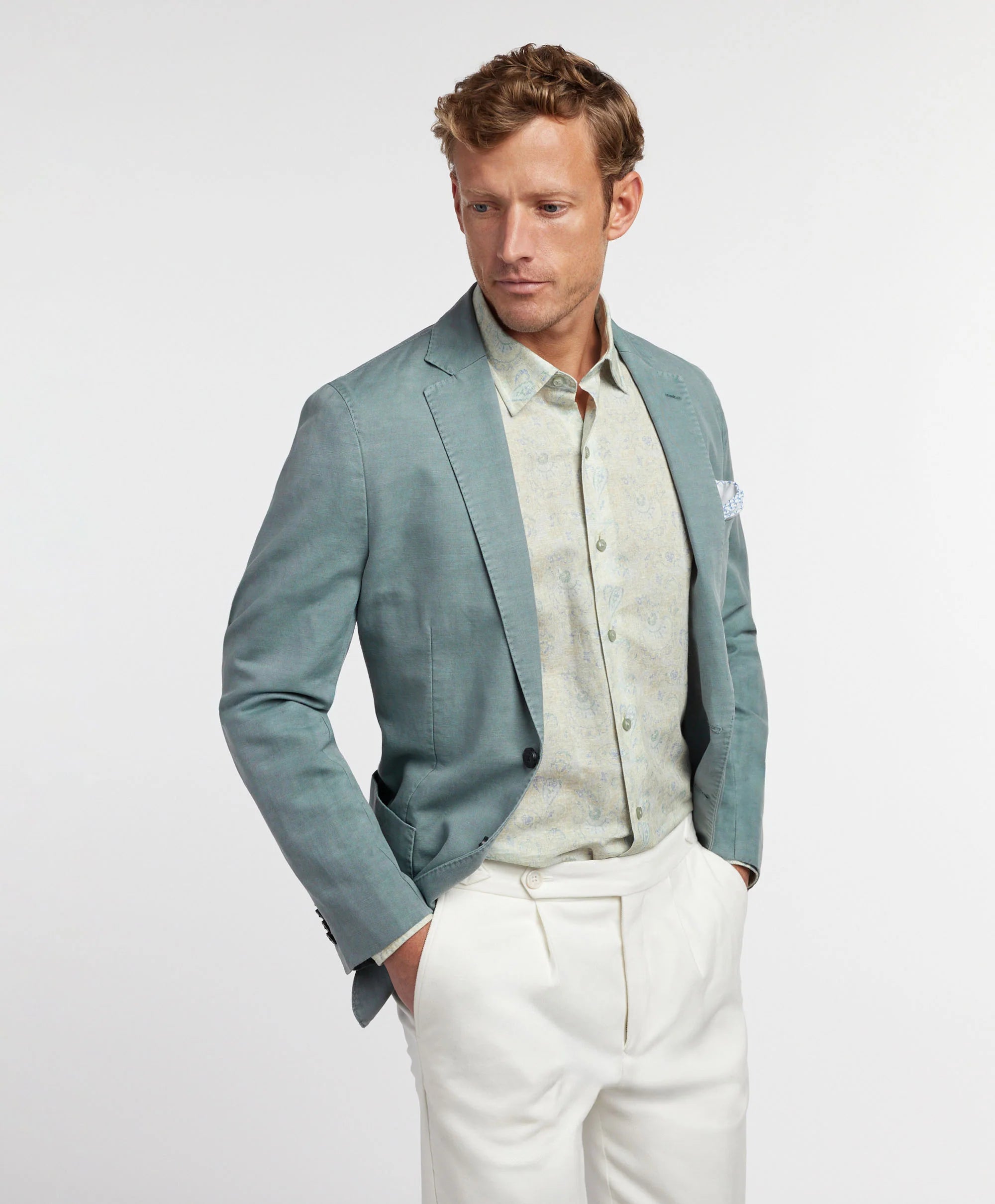 David Donahue - The Jackson Soft Coat - Beach Glass
