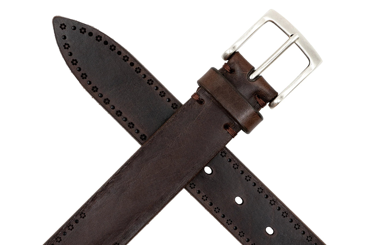 Martin Dingman - Hayden Bridle Leather Belt - Walnut Bridle