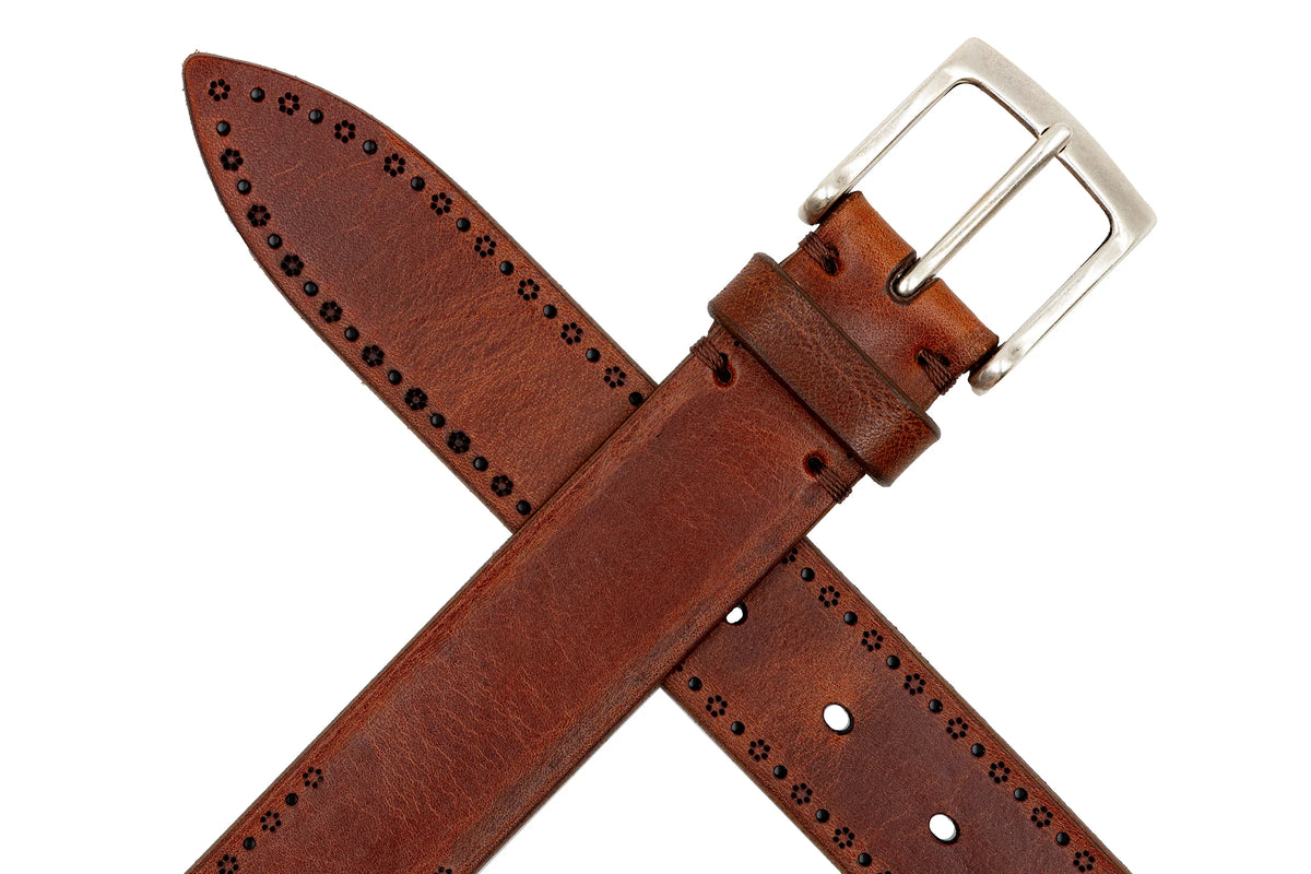 Martin Dingman - Hayden Bridle Leather Belt - Chestnut