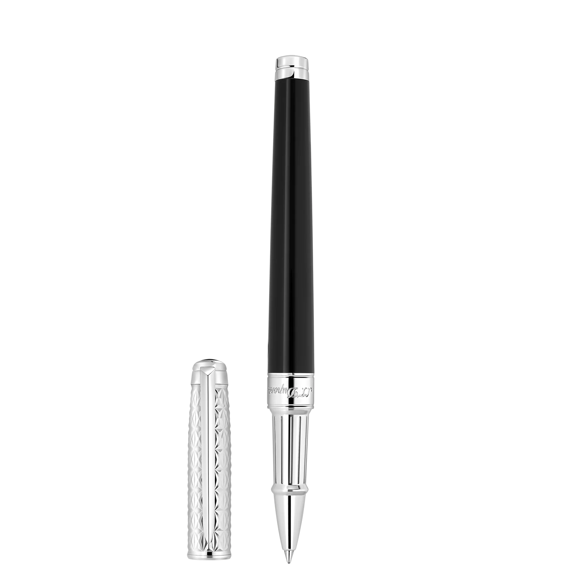 S.T. Dupont - Eternity Medium Black/Palladium Fire X Rollerball Pen