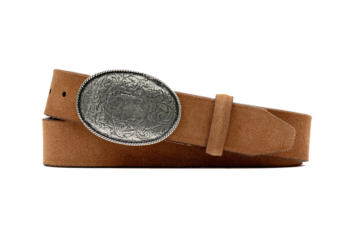 Martin Dingman - Waylon Suede Belt - French Toast Suede