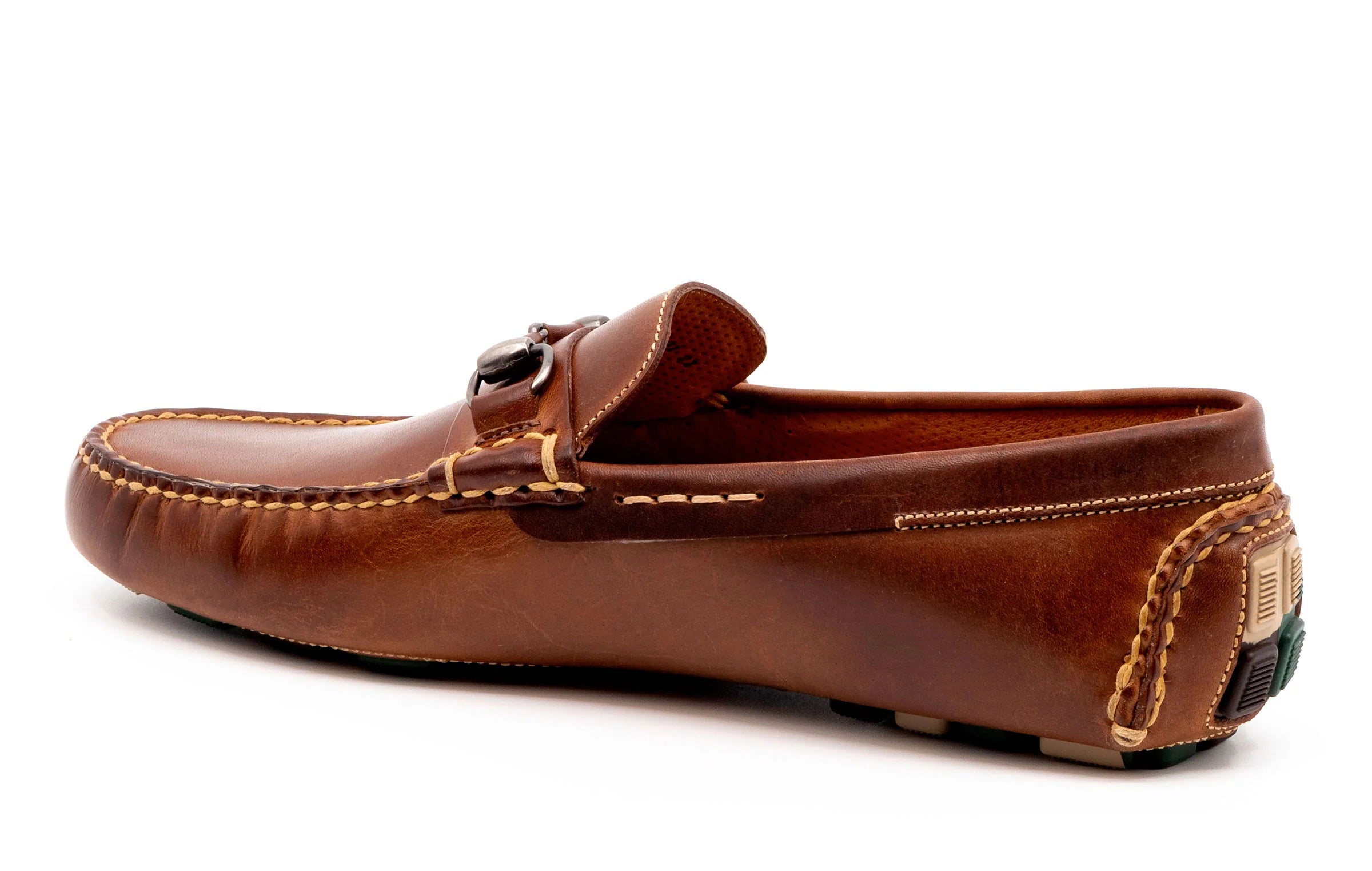 Martin Dingman - Monte Carlo Saddle Leather Horse Bit Driving Loafer - Cigar