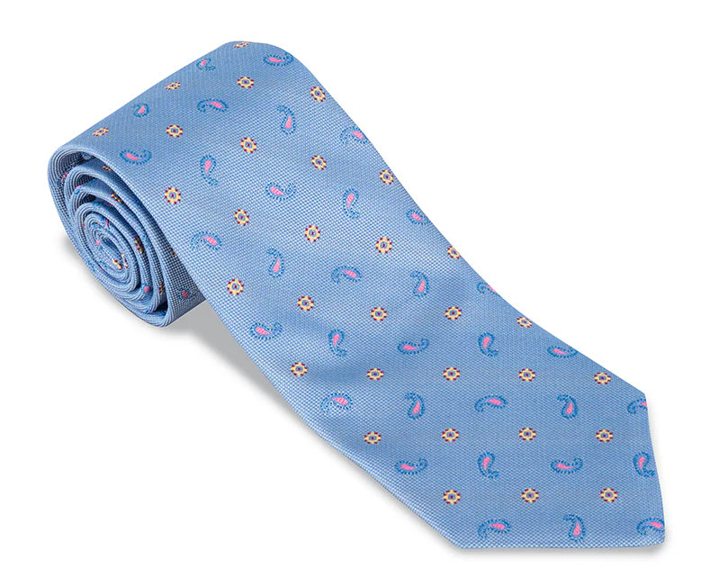R. Hanauer - Blue Lancaster Neats Necktie