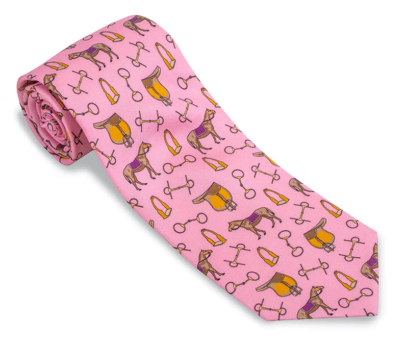R. Hanauer - Pink Equestrian Necktie