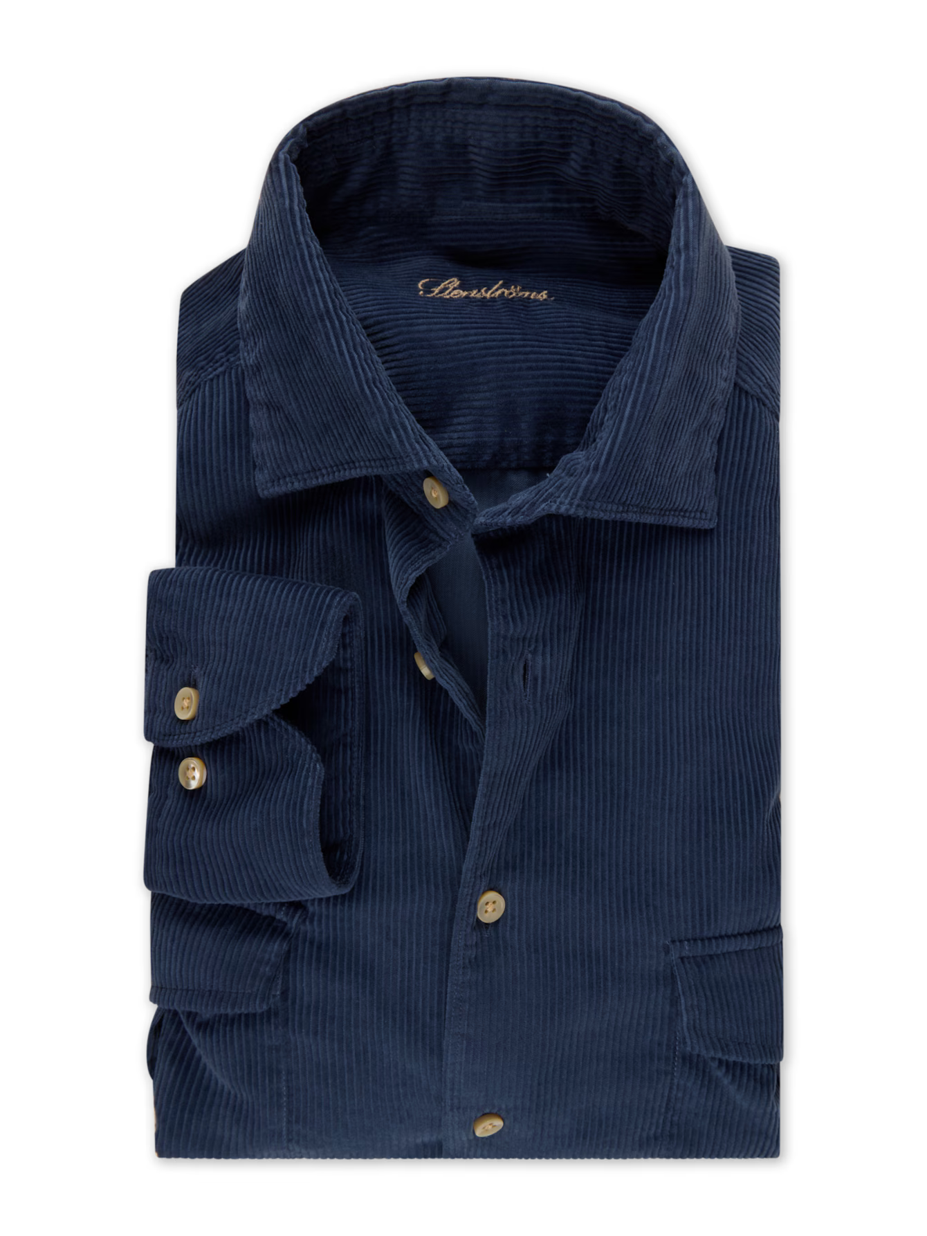 Stenströms - Dark Blue Corduroy Shirt
