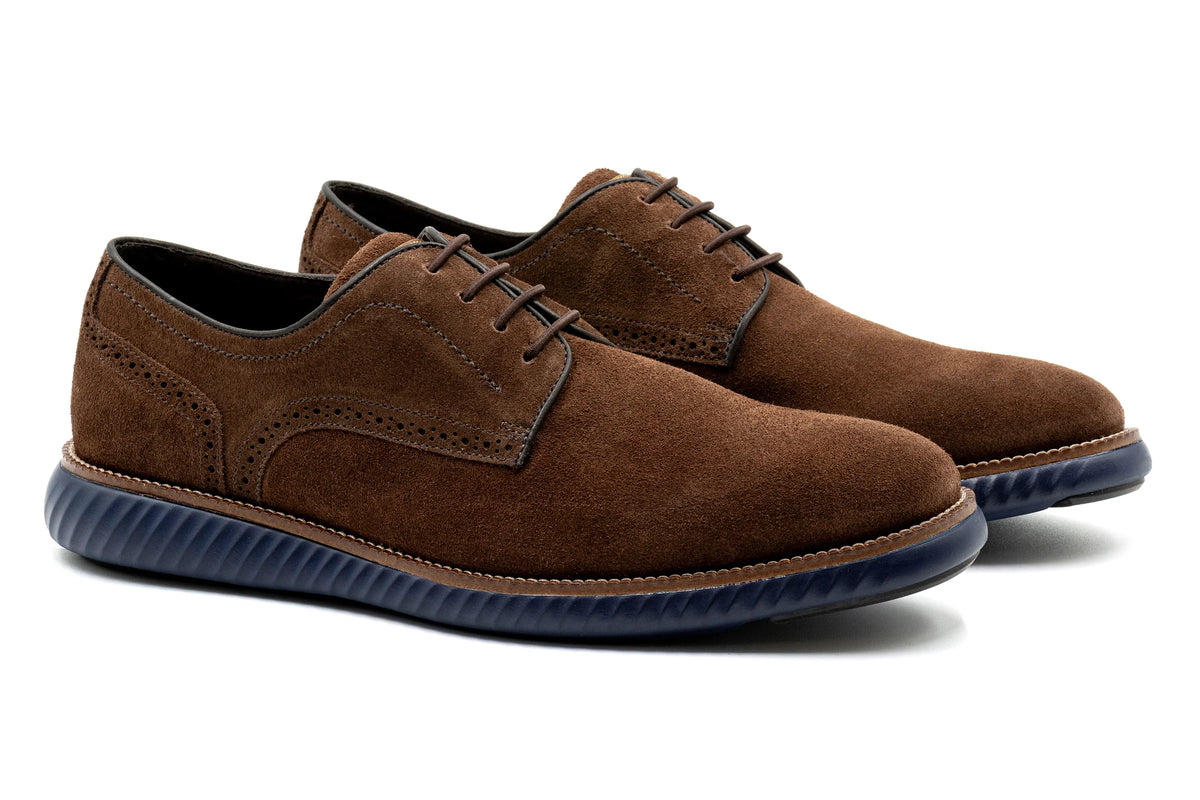 Martin Dingman - CountryAire Suede Plain Toe - Briar Brown Suede