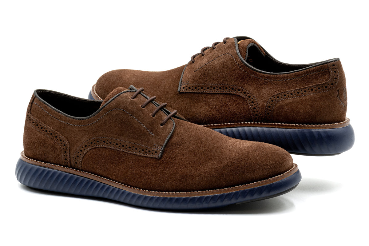 Martin Dingman - CountryAire Suede Plain Toe - Briar Brown Suede