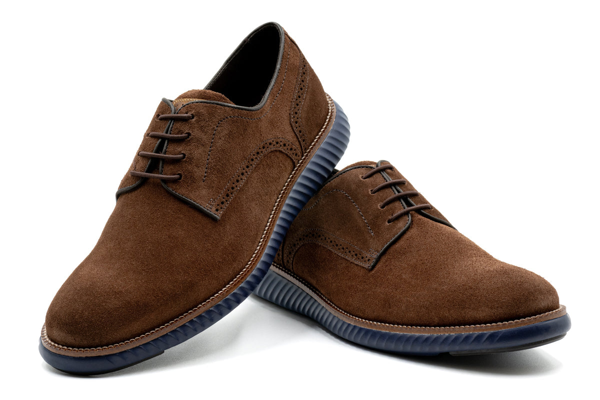 Martin Dingman - CountryAire Suede Plain Toe - Briar Brown Suede