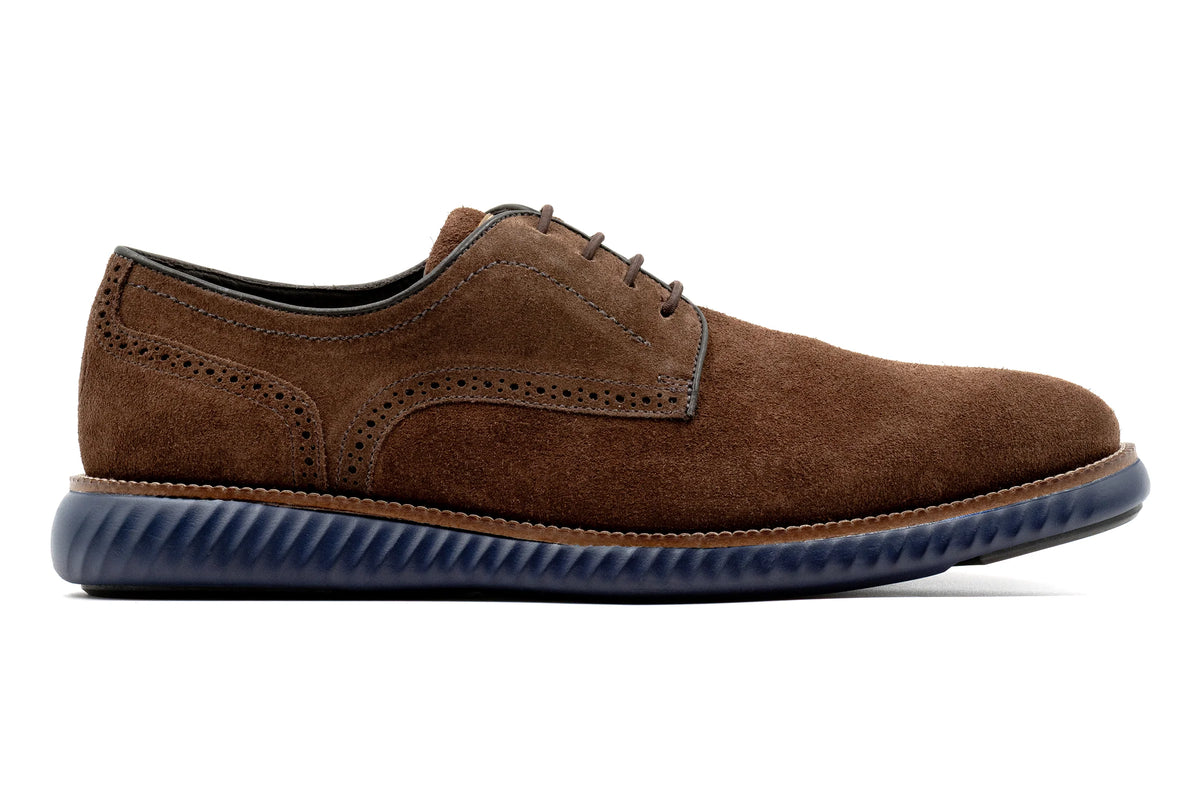Martin Dingman - CountryAire Suede Plain Toe - Briar Brown Suede