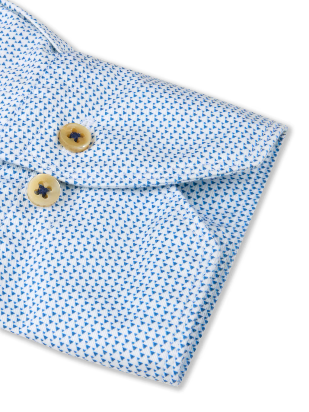 Stenströms - Patterned Twill Shirt - Light Blue