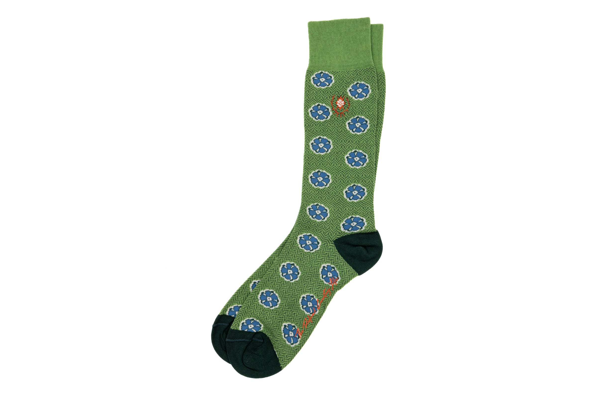 Martin Dingman - Floral Peruvian Pima Socks