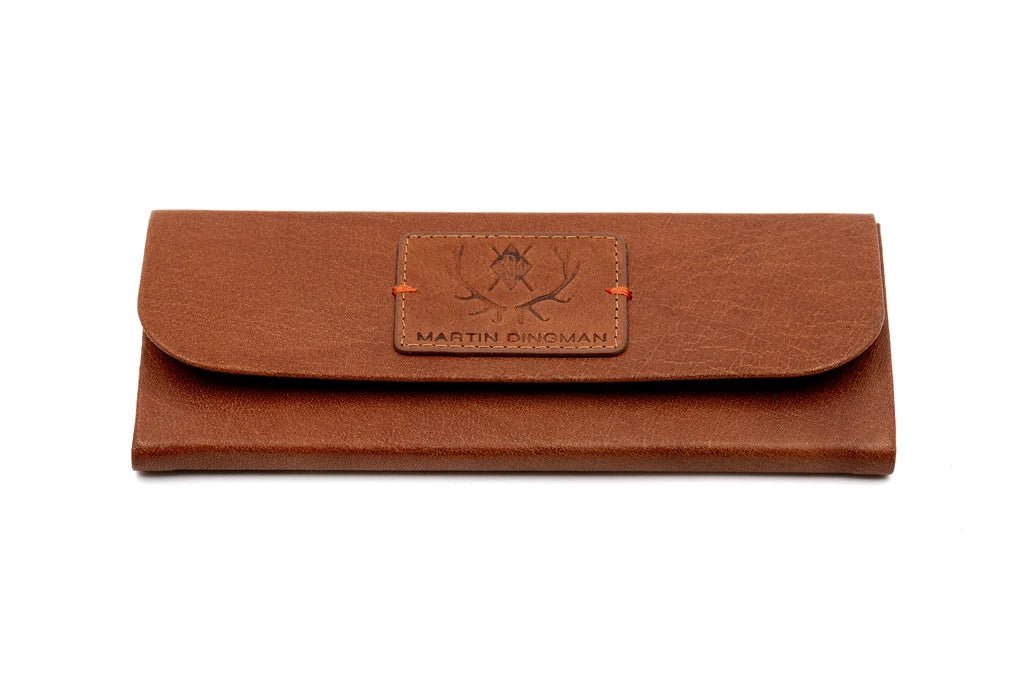 Martin Dingman - Sarasota Italian Saddle Leather Eyeglass Case - Russet