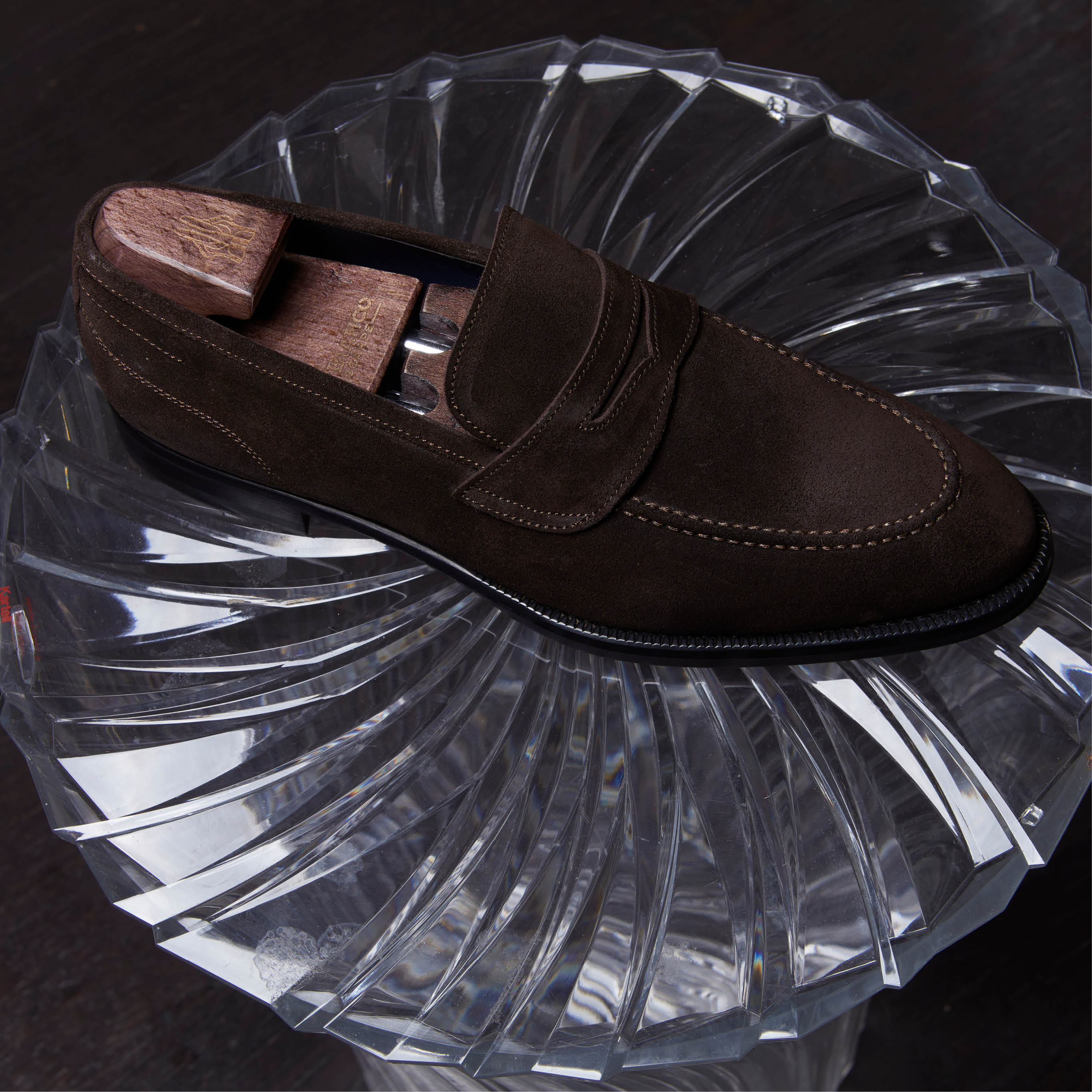 Di Bianco - Aviano Mogano Suede Penny Loafer