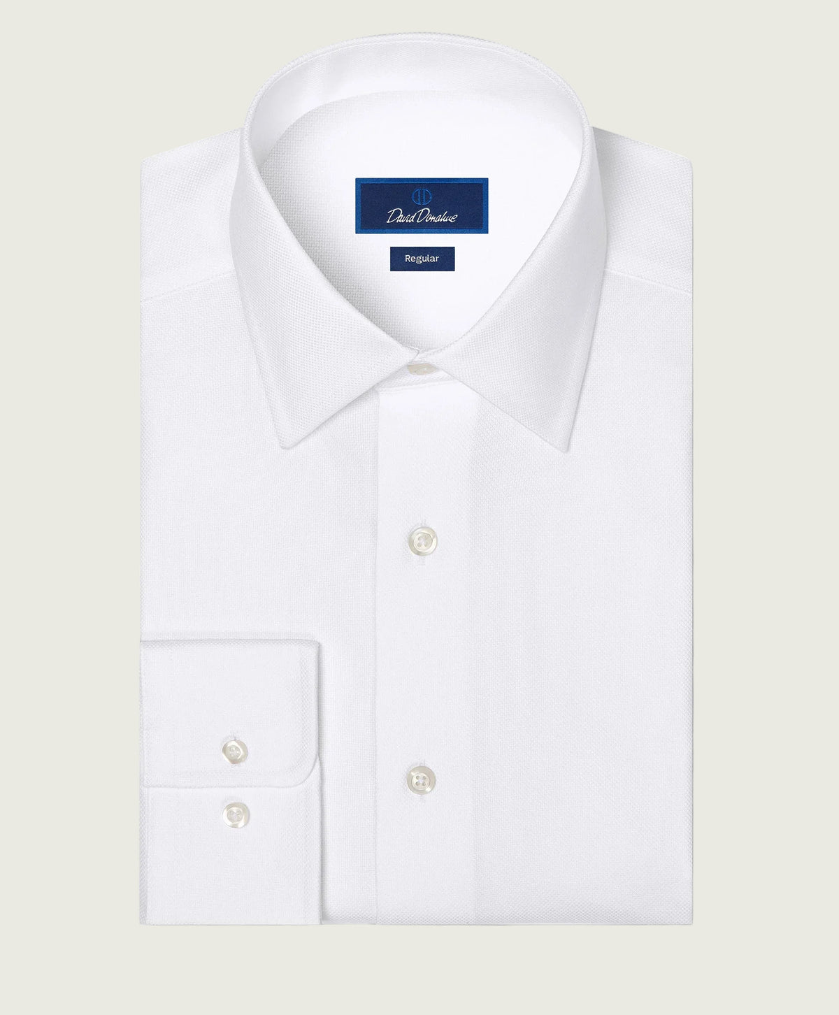 David Donahue - Royal Oxford Dress Shirt (Regular Fit) - White