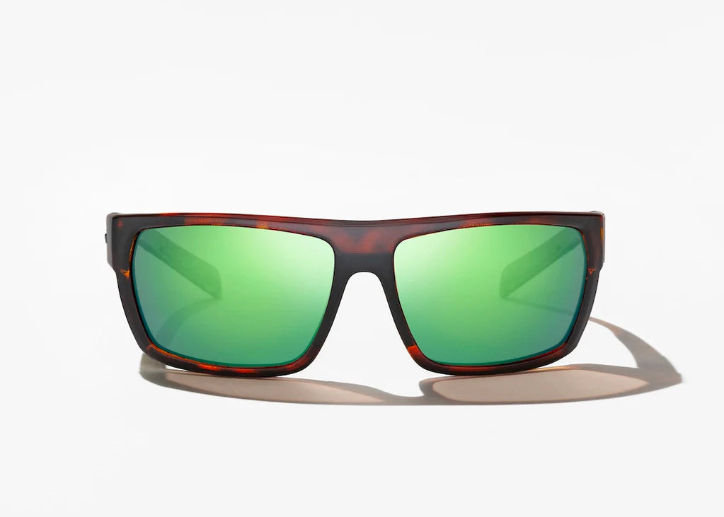 Bajio - Palometa Sunglasses - Brown Tortoise Matte Frame - Green Mirror Glass Lenses