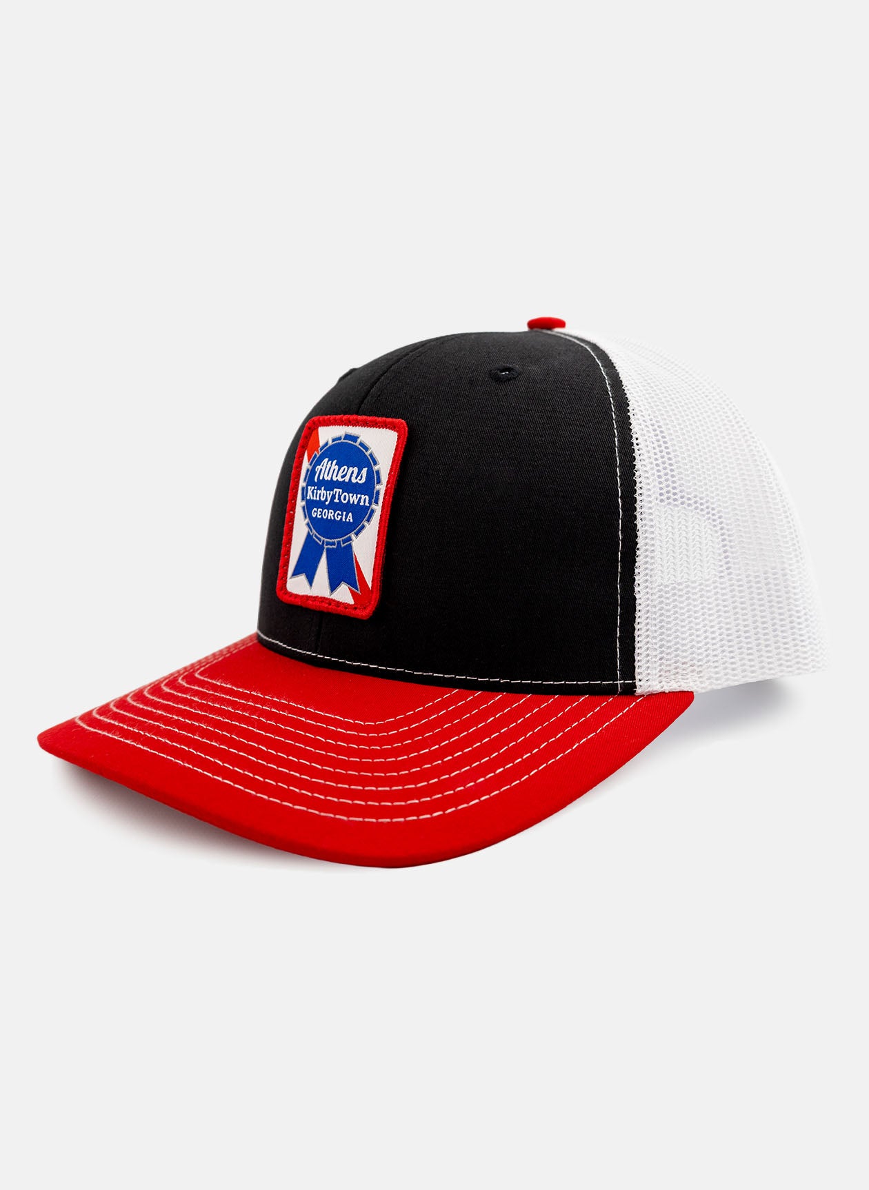 Blue Ribbon Richardson Hat - Black/White/Red