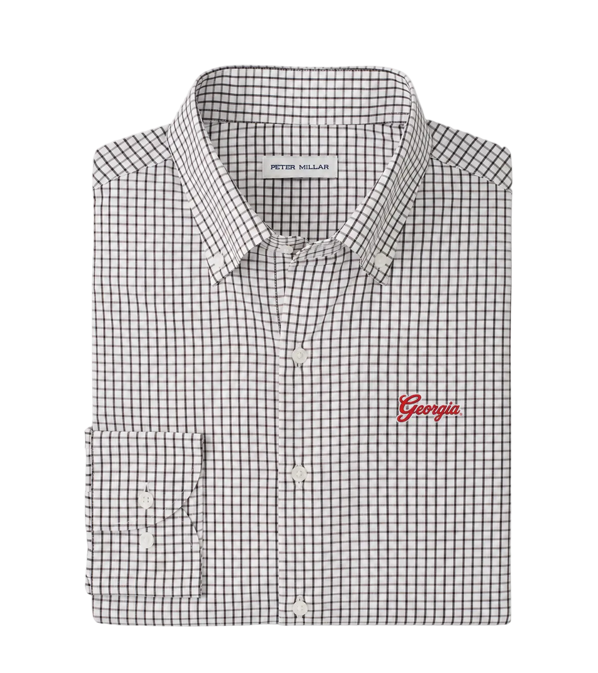 Peter Millar - Georgia Script Hanford Performance Twill Sport Shirt - Black