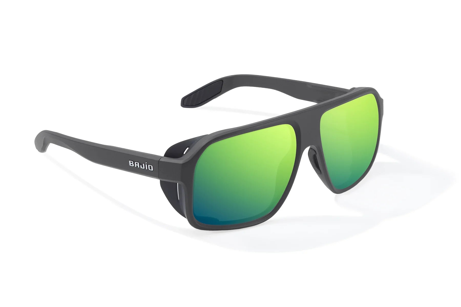 Bajio - Cocho - Graphite Black Matte & Green Mirror Glass