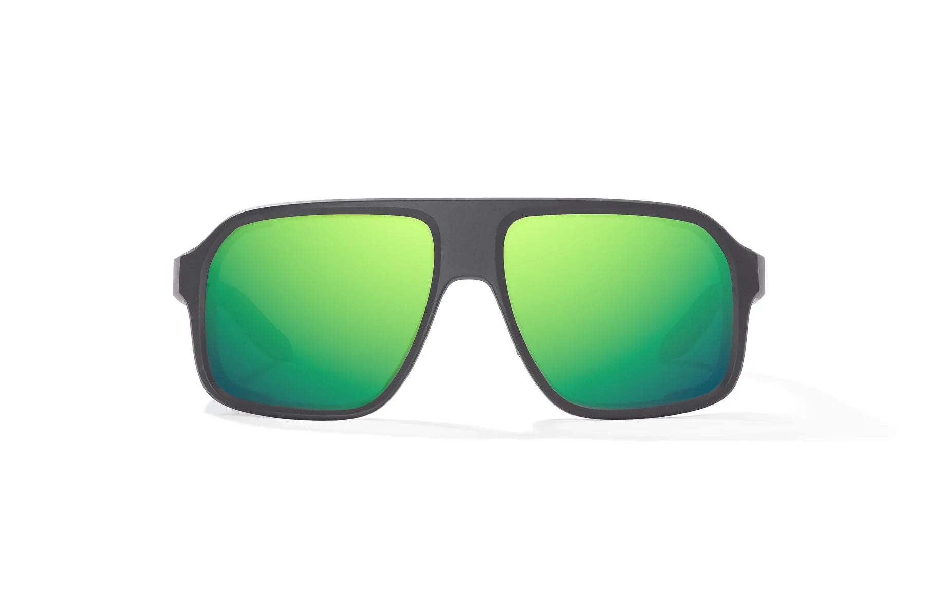 Bajio - Cocho - Graphite Black Matte & Green Mirror Glass