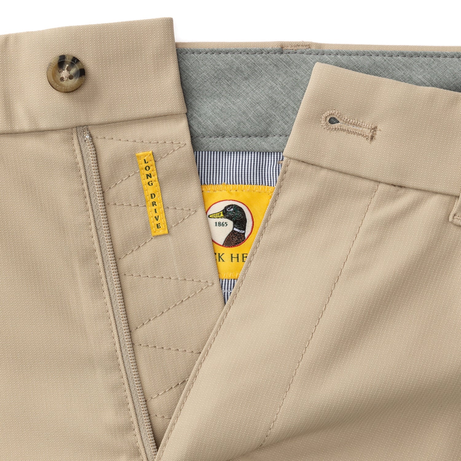 Duck Head - Long Drive Performance Short 9" - Khaki