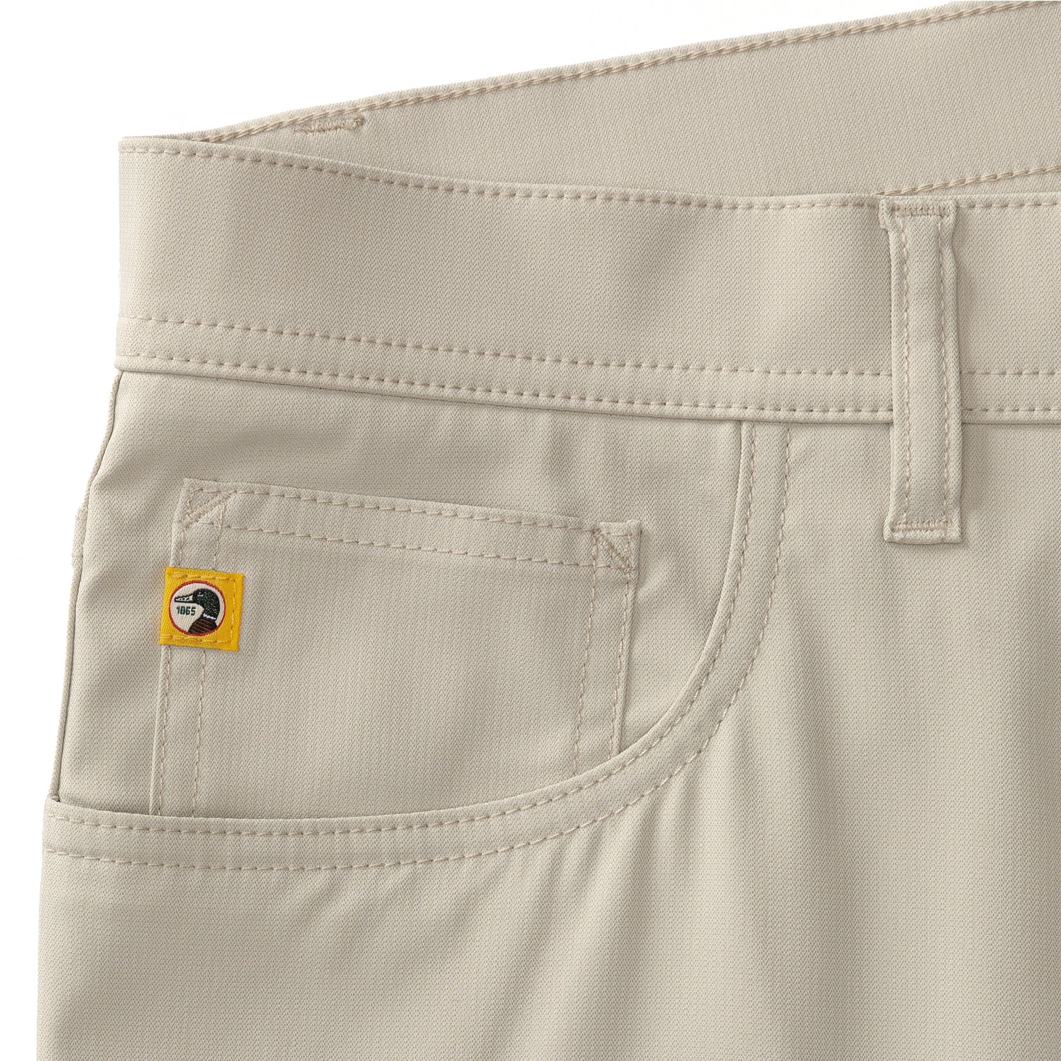 Duck Head - Long Drive Performance 5-Pocket Pant - Stone