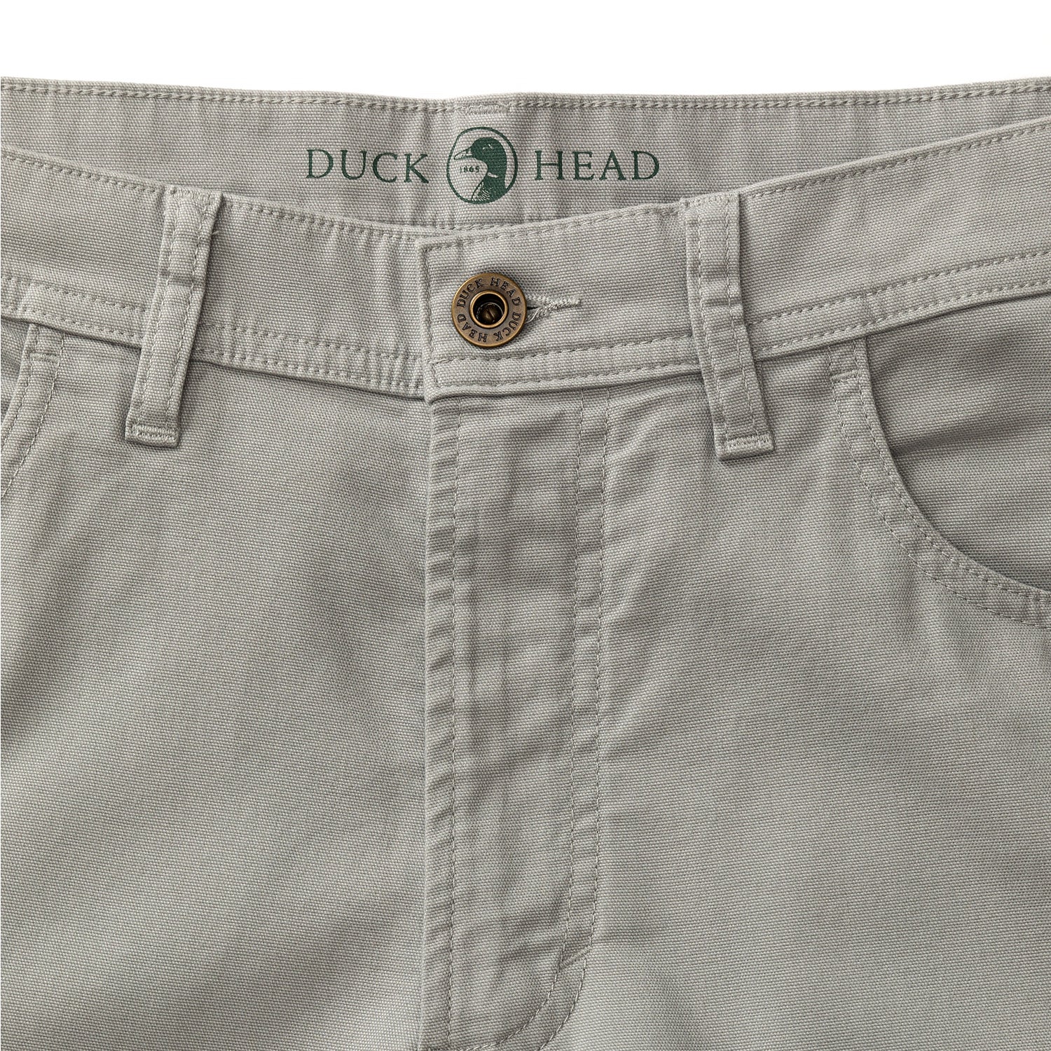 Duck Head - Pinpoint Canvas Five-Pocket Pant - Limestone Gray